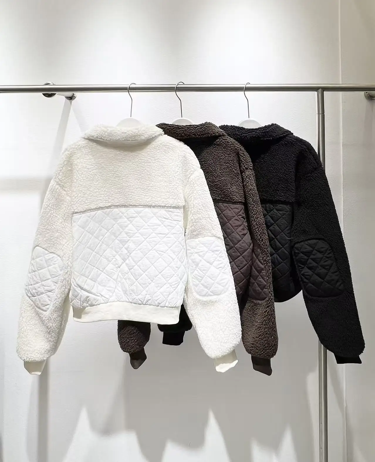 

New Winter Women's Jacket Particle Velvet Teddy Lamb Wool Spliced High Quality 2025 Female Coat