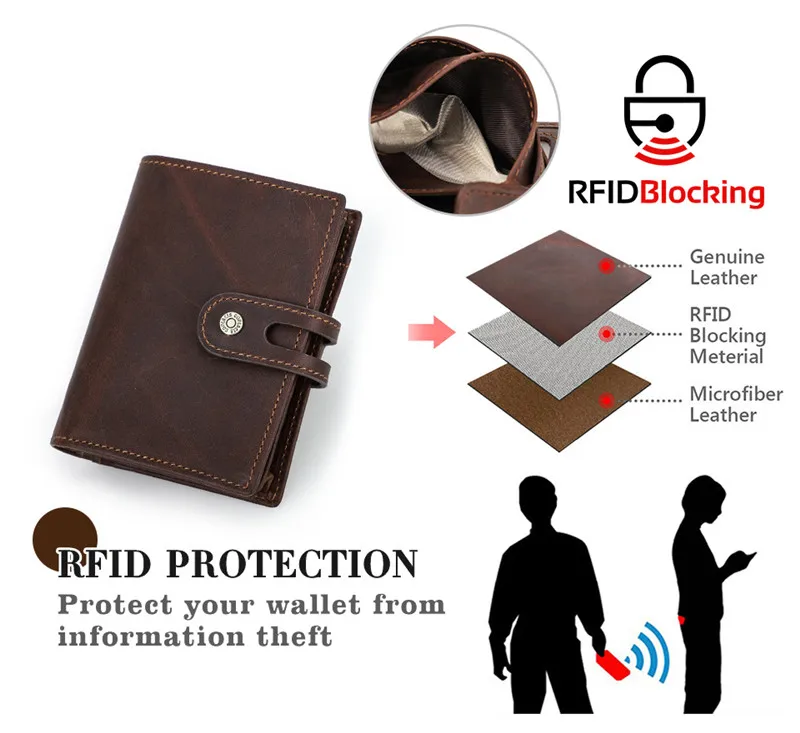 Vintage Luxus Echtes Leder Airtags Brieftasche Männer Frauen Geldbörse Mit RFID Blocking Box Anti-verloren ID Kreditkarte Tasche – Detail 10