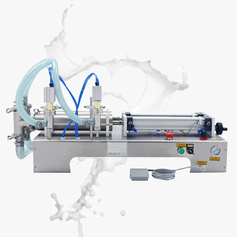 Two Nozzle Piston Type Liquid Filling Machine Pneumatic Quantitative Liquid Filling Machine