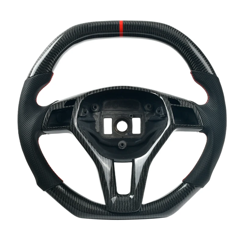 Carbon Fiber Steering Wheels For Mercedes Benz C Class W176 W246 W204 C117 C218 X218 W212 C207 A207 LED Support Customization