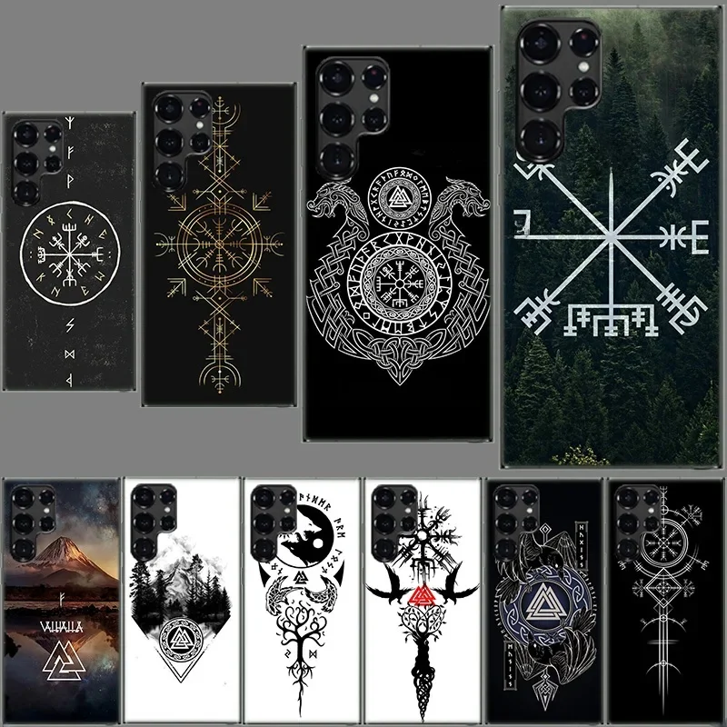Nordic Norse Clear Case dla Samsung S24 S23 S21 S20 FE S22 Ultra Galaxy S25 Edge S9 Plus TPU Capa Phone Case Cover Shell Coque T — zdjęcie 2