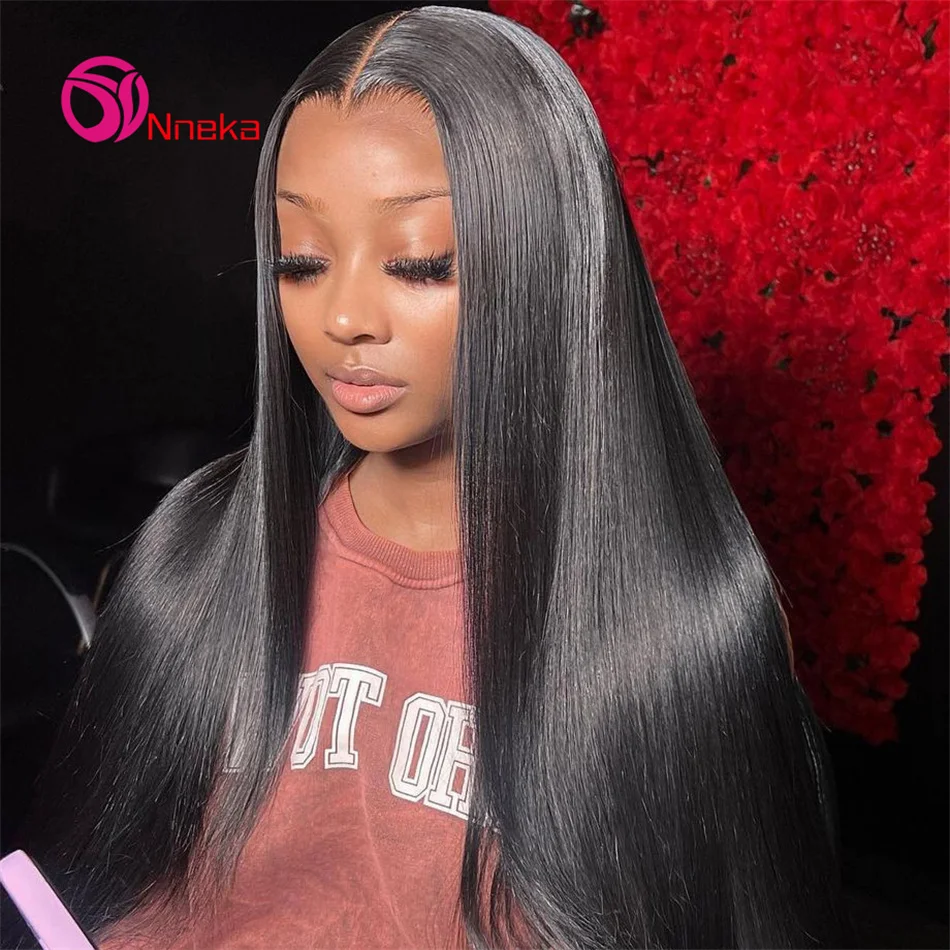 

Glueless 5x5 Straight Wigs Human Hair 4x4 HD Lace Closure Wig Pre Plucked 200% Density Brazilian Straight Human Hair Wig