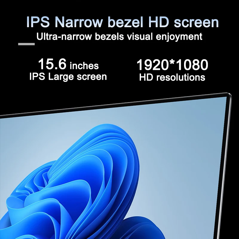 جديد 15.6 "كمبيوتر محمول محمول N95 32GB RAM 2048GB SSD 7500mAh بطارية مكتب دراسة الكمبيوتر الكمبيوتر ويندوز 11 برو ألعاب الكمبيوتر المحمول