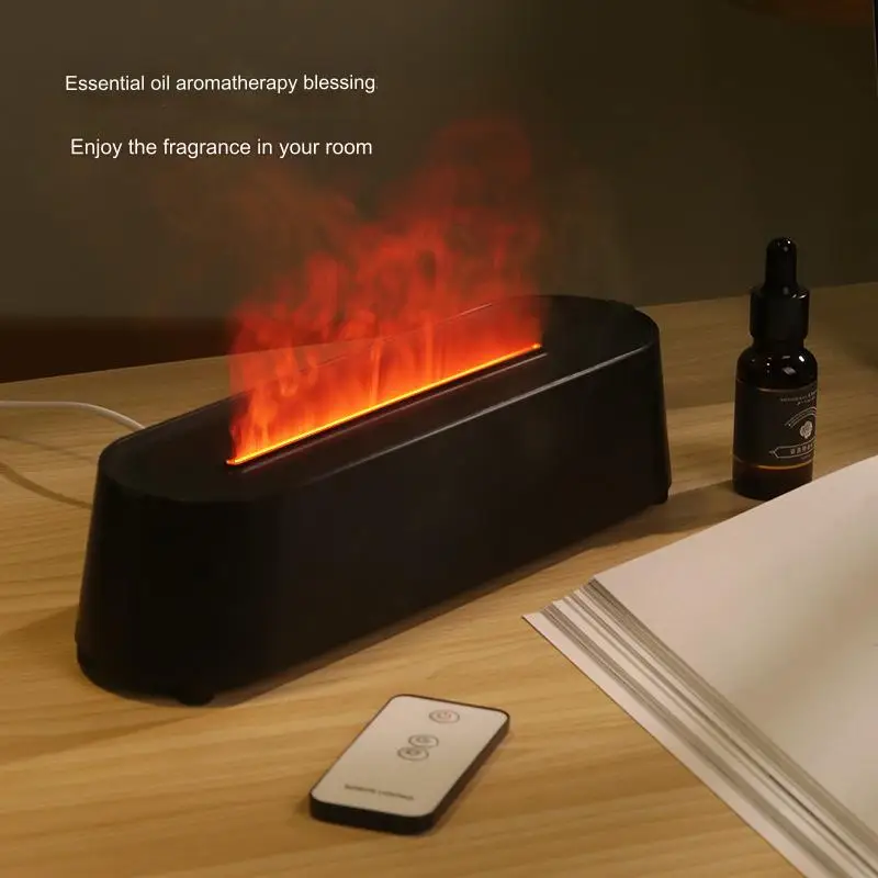 Flame Aroma Diffuser Electric 200ML Aromatherapy Diffuser Ultrasonic Aromatic Air Humidifier Home USB Fragrance Diffusers