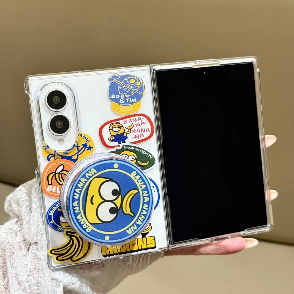 Uroczy zestaw 3 w 1 z postaciami z kreskówek do telefonu Samsung Z Fold 8 Ultra Z Fold 8, 7, odporna na wstrząsy obudowa z uchwytem Magsafe — zdjęcie produktu 3