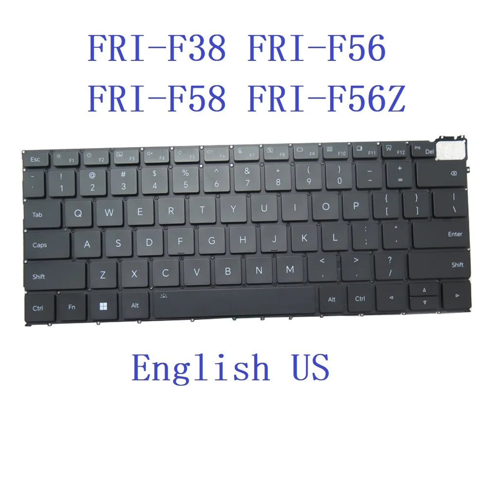 New US UK Laptop Frameless Keyboard For Honor For MagicBook FRI-F38 FRI-F56 FRI-F58 FRI-F56Z Black With Backlit