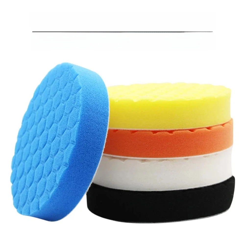 3/4/5/6/7 inch Auto Polijsten Pad Kit Buffing Buffer Spons Polijsten Pad Zelfklevende Buffing Wheel Auto Detaillering Waxen Spons - afbeelding 2