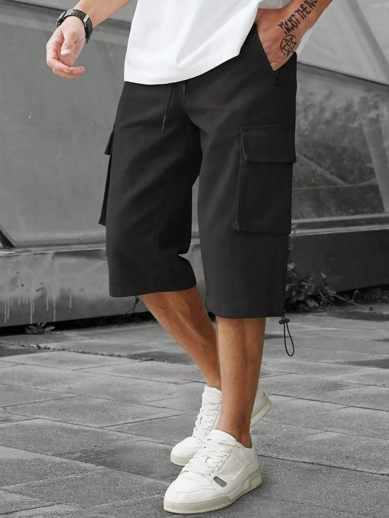 

Новые летние модные рабочие шорты, в стиле стрит-хип-хоп, простые, но стильные и модные.