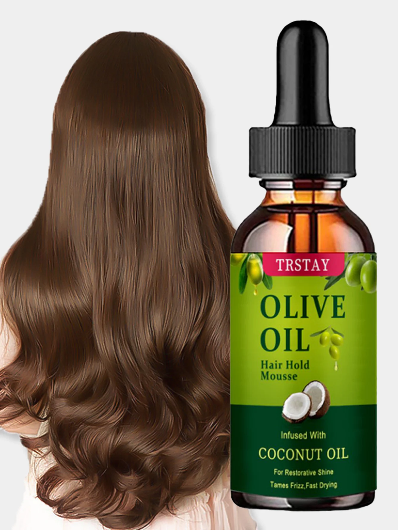 Moisturizing Curly Hair Treatment Oil with Deep Repair Essence Instantly Revitalizes Adds Luster and Re Glow for Silken Soft Hyd - Image 6