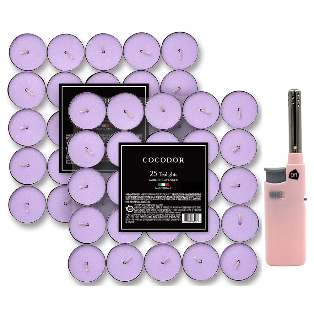 Coco-Dor Italia Aroma Tealight Perfume Candle 25P X 2 sets + light-burning machine