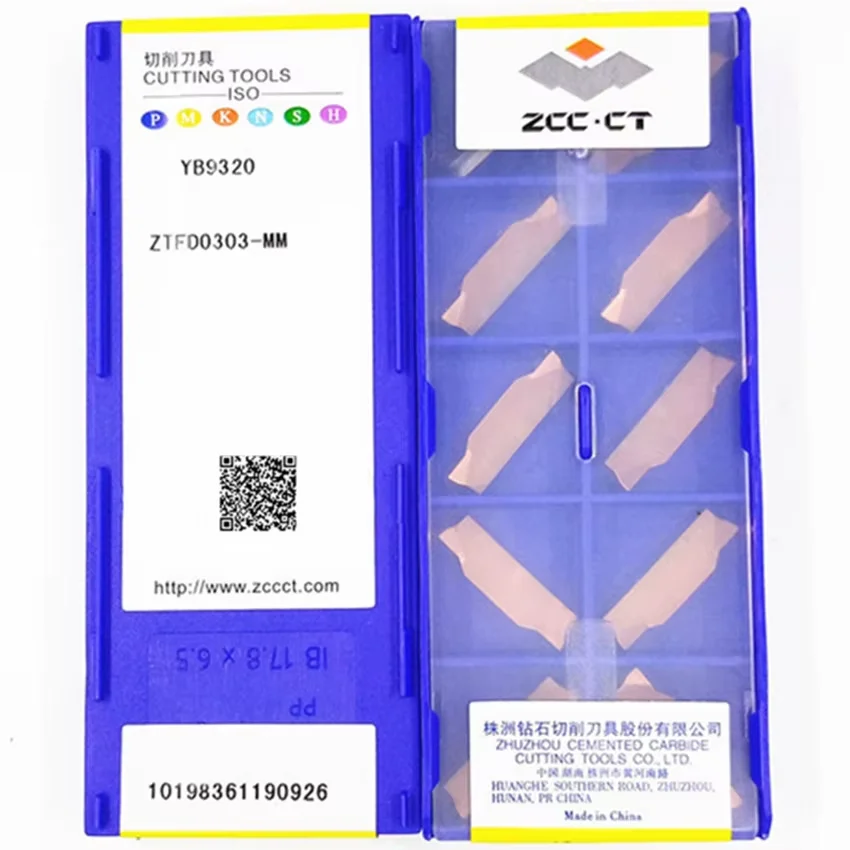 ZCC.CT الأصلي كربيد الحز إدراج ZTBD02002 ZTED02503 ZTFD0303 ZTGD0404 ZTHD0504 ZTKD0608 ZTLD0808 ملليمتر YB9320 YBG205