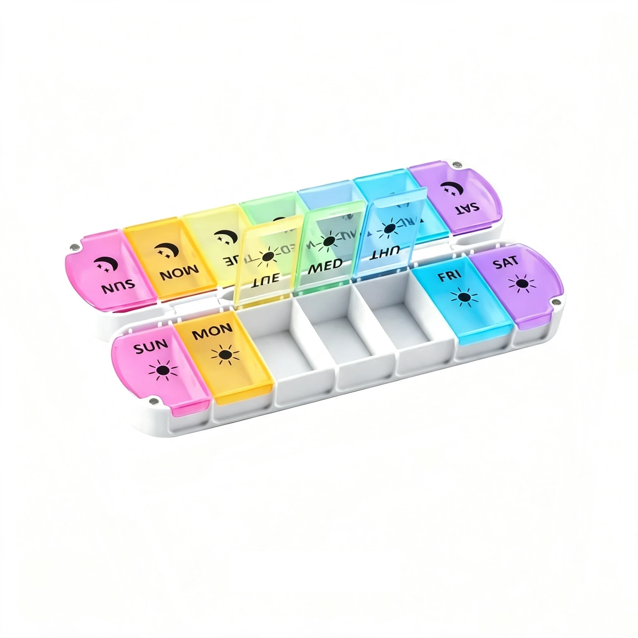 7 Days Weekly Pillbox Tablet Holder Medicine Storage Case Drug Container
