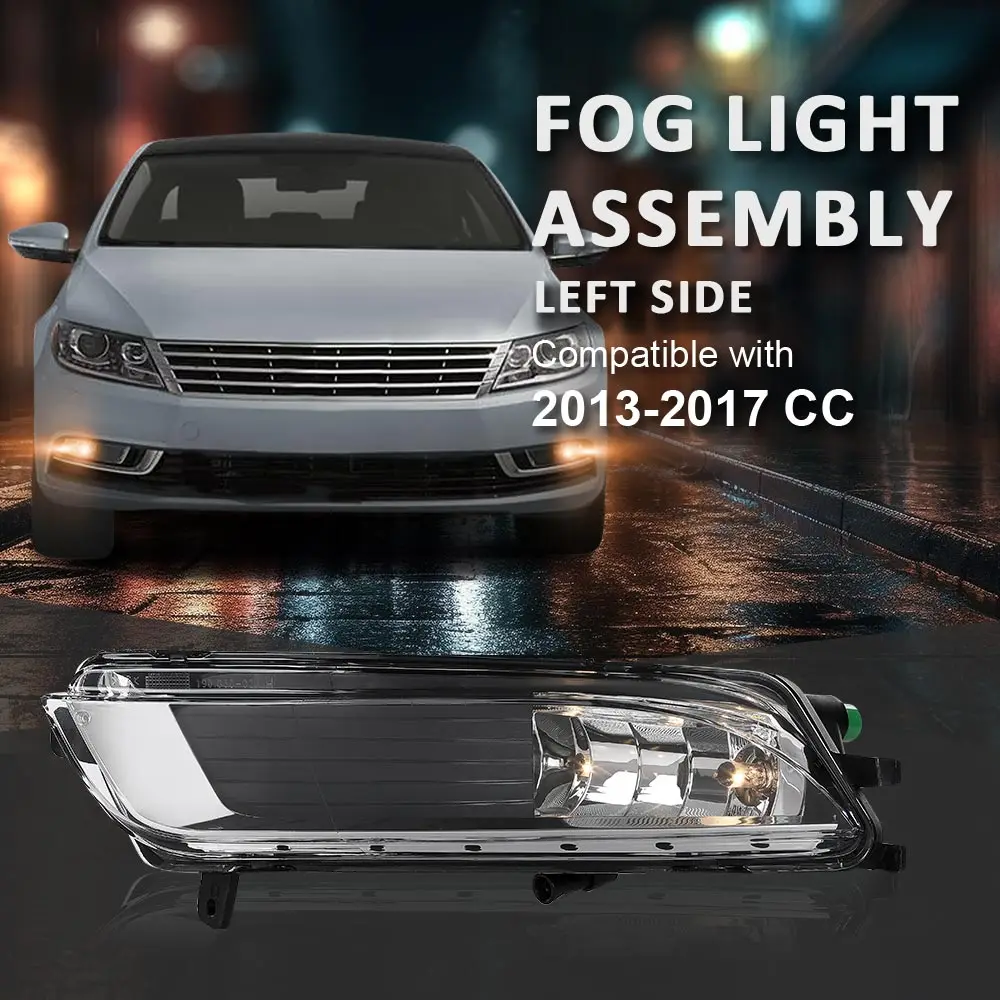 

Передняя противотуманная фара дальнего света 12 В 35 Вт, галогенная прозрачная линза со стороны водителя, подходит для Vw Volkswagen Cc 2013-2017 гг.