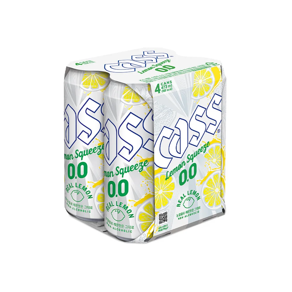 كاس 0.0 ليمون سكويز زيرو 473 مل × 24 علبة نكهة بيرة خالية من الكحول #3