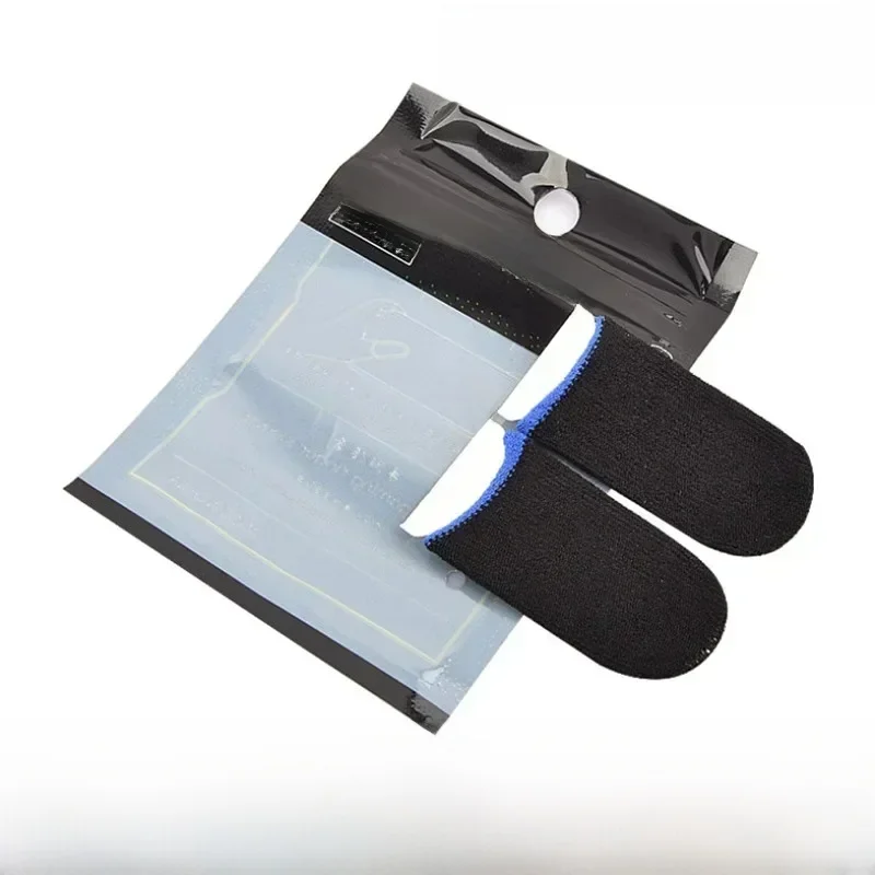 Manchon de jeu en fibre de carbone pour mobile PUBG, protège-doigts respirants, anti-transpiration, écran tactile, anti-ald, gants de pouce, 10 paires