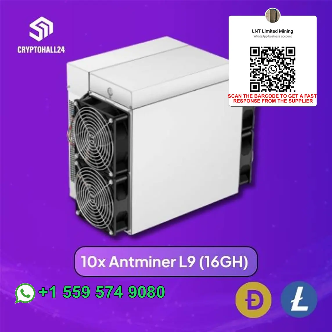 LK Discount Sale Bitmain Antminer L9 17G LTC Litecoin Miner DOGE Crypto Asic miner original