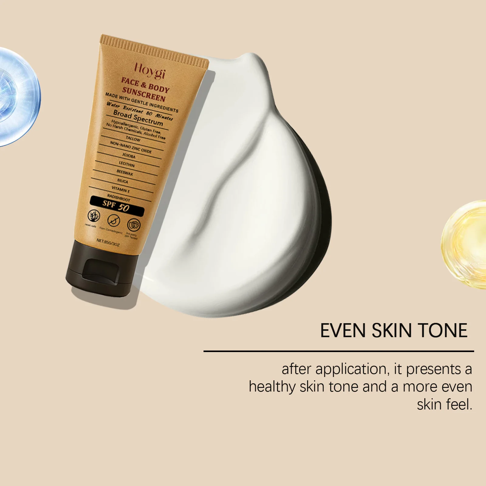 Beef Tallow Sunscreen Cream Spf50 3