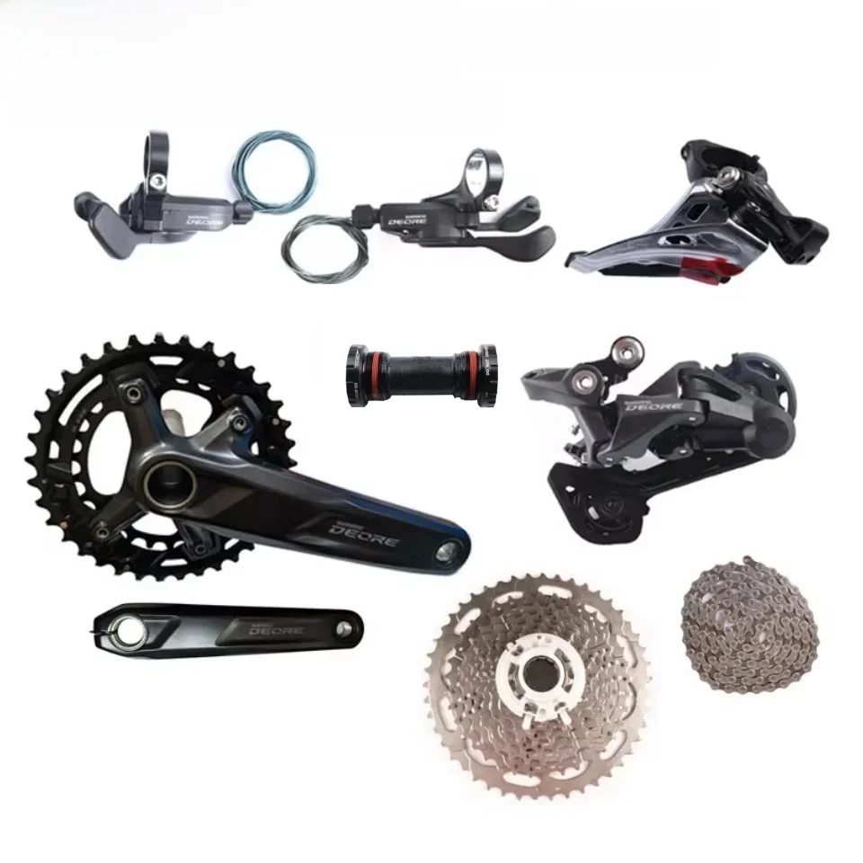 Shimano M4100 2x10s MTB Grouspet 170MM/175MM 36-26T korba M4100 M5100 Shifter 10 prędkości HG54 łańcuch BB MT501 zestaw rowerów górskich — zdjęcie 2