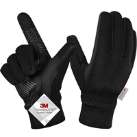 MOREOK -10℃ Winter Gloves Knitted Warm Thermal Gloves Touchscreen Bike Gloves Silica Anti-slip Bicycle Cycling Gloves Men Women