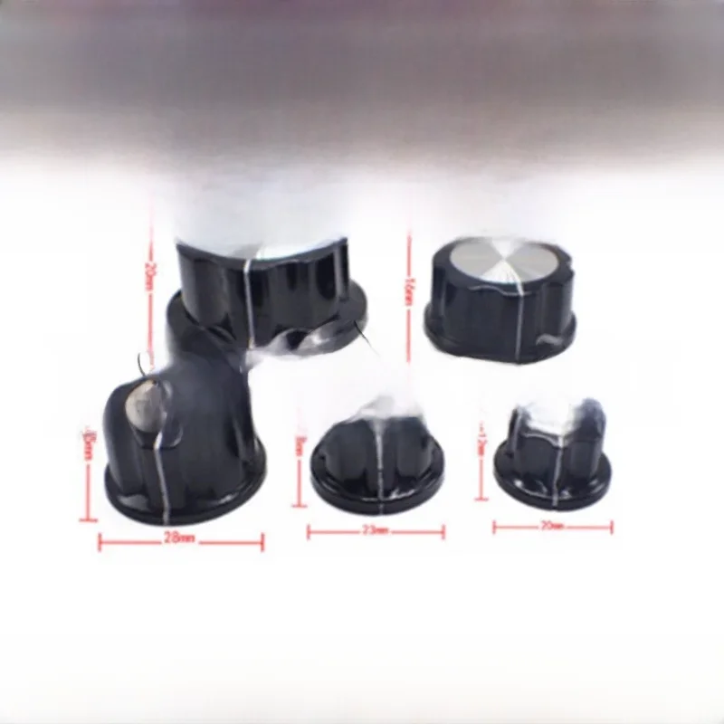 10 sztuk/partia MF-A01/A02/A03/A04/A05 pokrętło potencjometru bakelitu potencjometr pokrętło cap średnica, wewnętrzny otwór: 6mm — zdjęcie 2