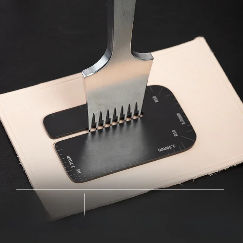 WUTA Leather poinçonnage auxiliaire pull plate diamant burin fer auxiliaires DIY cuir artisanat poinçonnage outils de coupe outils d'artisanat en cuir