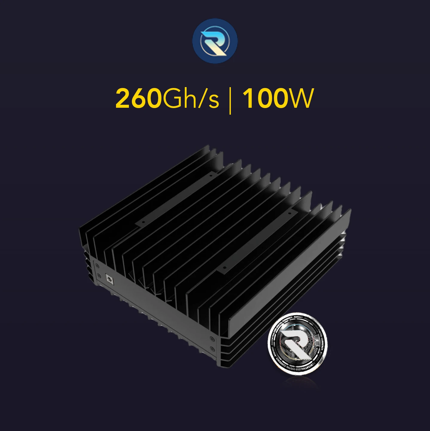 HOT SALES BUY 5 GET 3 FREE IceRiver RXD RX0 260Gh/s 100w inkl. Netzteil - Radiant Miner