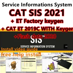 2023 hot sell EPC Repair Software 2021.1 SIS for red Caterpillar CAT Service Information System+ET 2019C+ET Factory Keygen+ flas