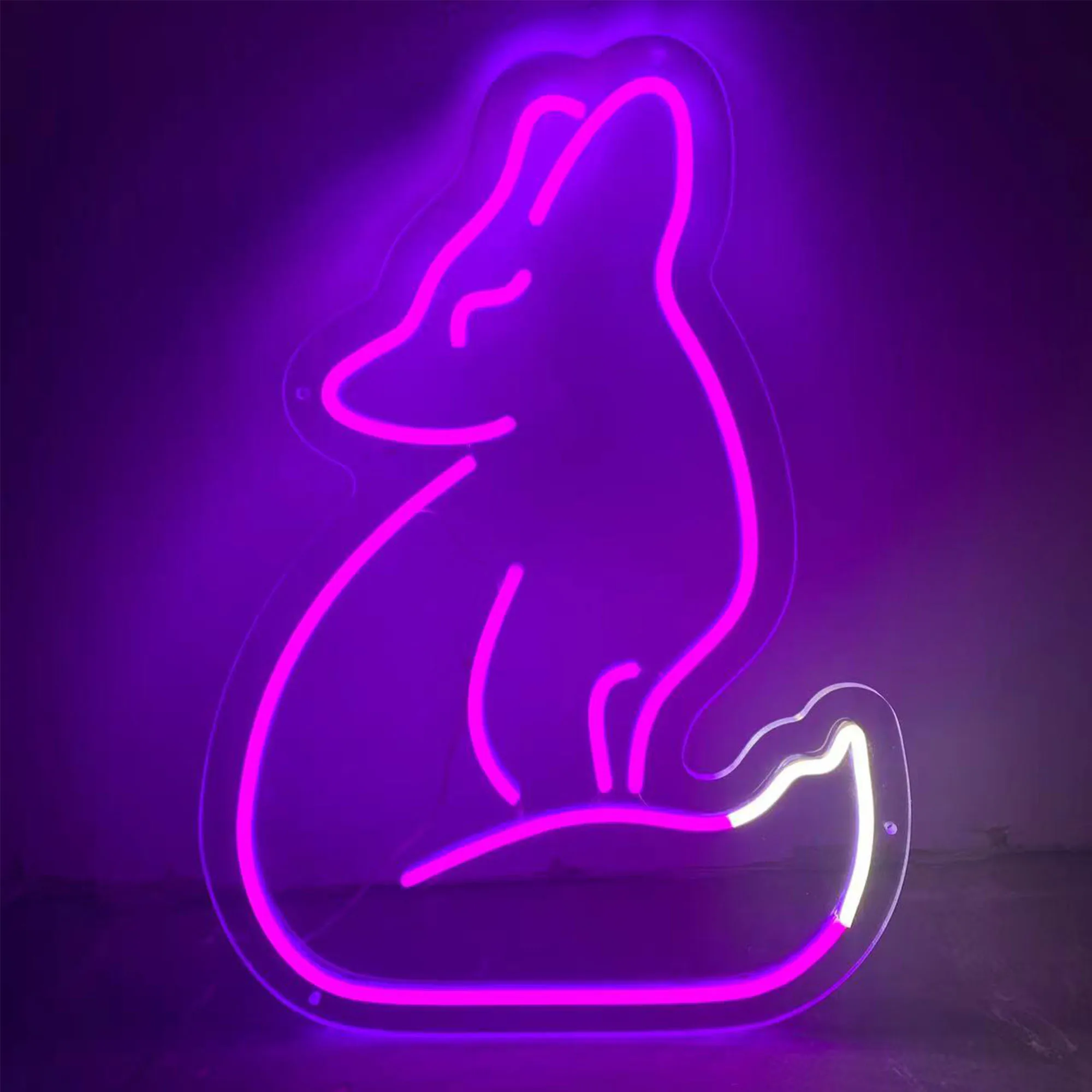 

Mini The Geometric Fox Neon Sign Custom LED Wedding Neon Night Lights Sign For Room Bedroom Decor Wall Decoration With Dimminng