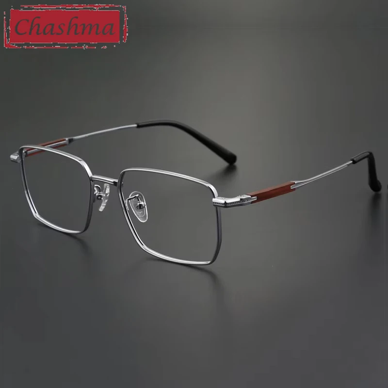 

Chashma Prescription Glasses Men Ultra Light Pure Titanium Optical Eyewear for Recipe Progressive Spectacles Eyeglasses Frames