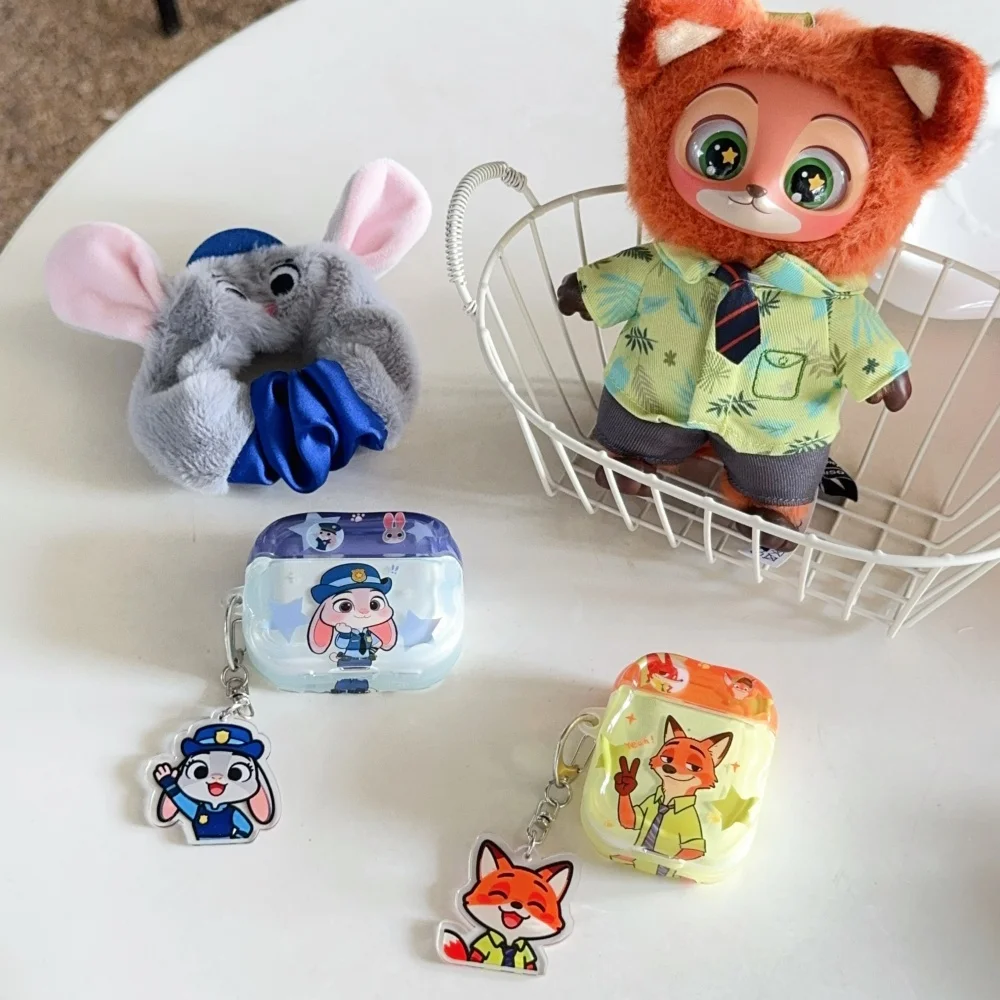 

Popular personality cartoon rabbit fox star headphone protective cover for AirPods 4 3 2 Pro 2 3 cute fashion shockpoof Fundas
