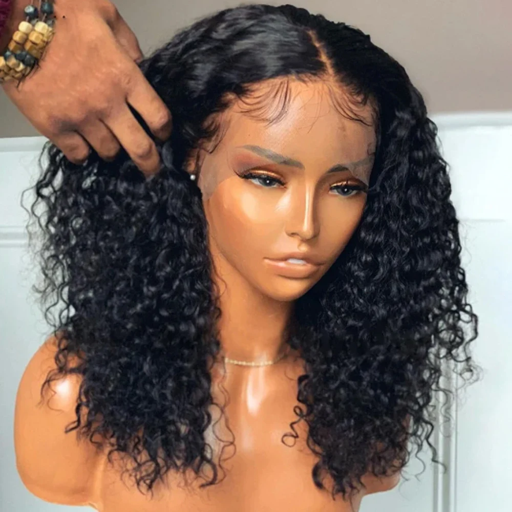 Wear And Go Water Wave Bob Glueless Wet And Wavy HD Lace Frontal Precut Human Wigs Brazilian Cheap Wigs Perruques Cheveux Humain