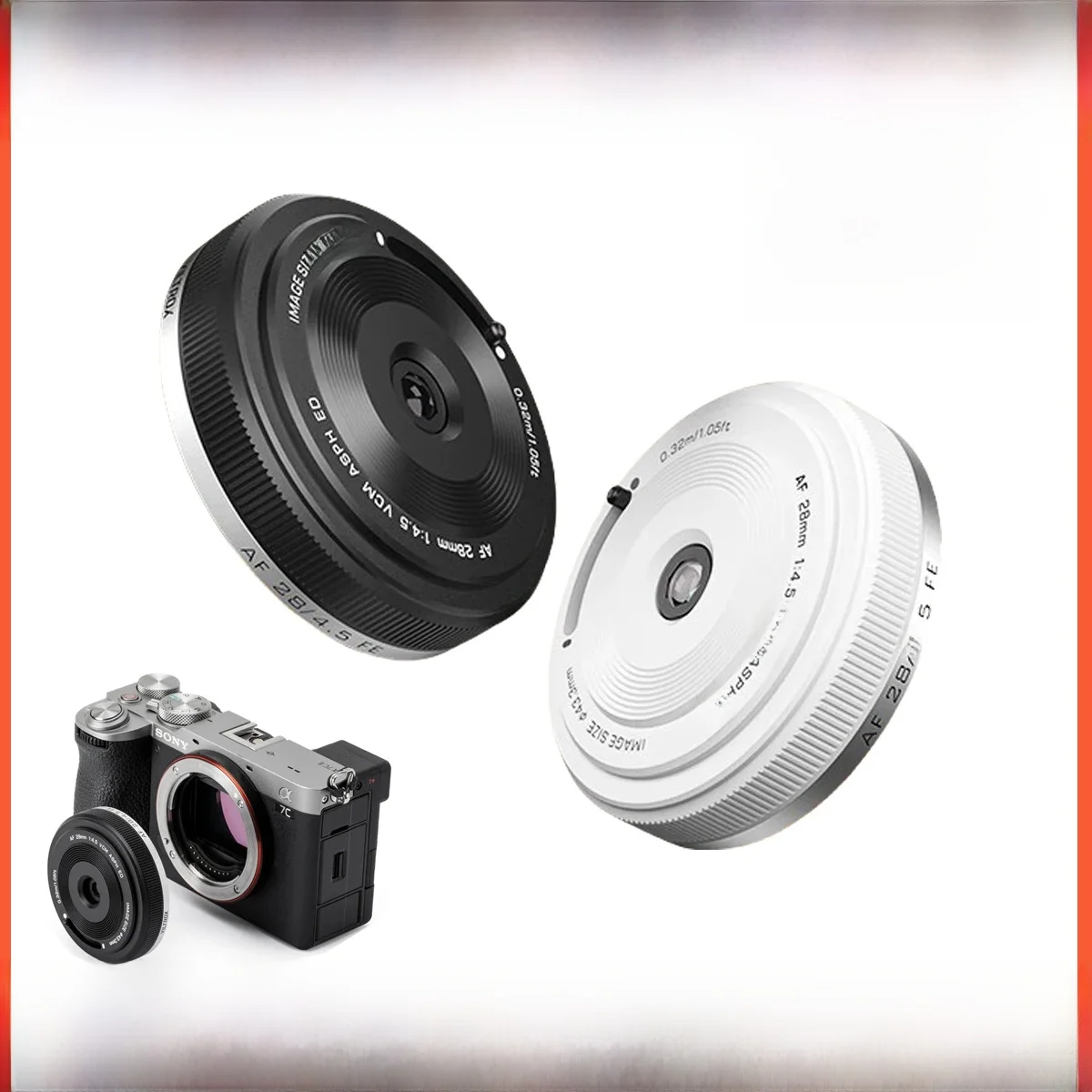 Obiektyw VILTROX 28mm F4.5 AF Pancake Retro Ultra-cienki 60g do Sony ZVE-10 A7CII A7IV A6400 Nikon Z6III ZF Z5II Fuji X-T5 X-T4 X-S10 — zdjęcie produktu 7