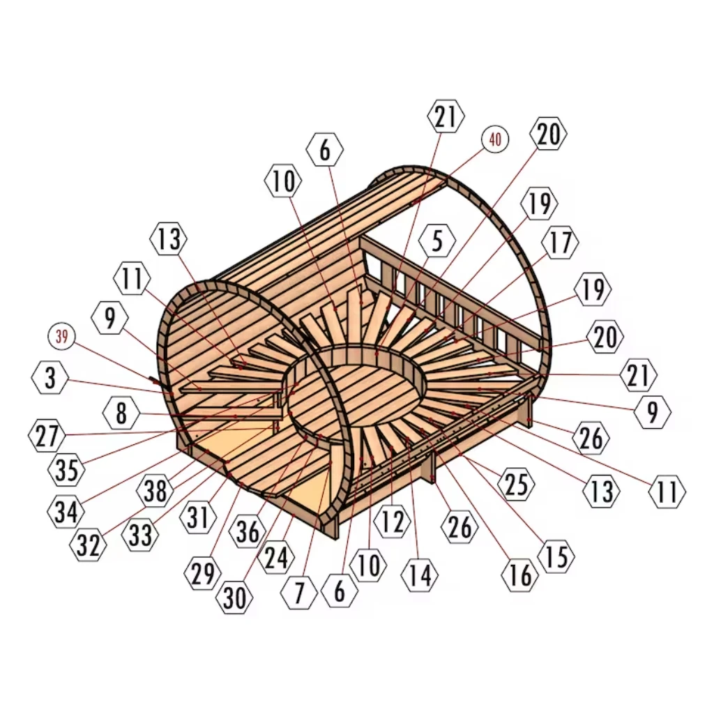 فناء الفناء الخلفي DIY، أكشاك وأربور (خطط مطبوعة فقط) |   مخططات على طراز العريشة الخارجية (لا تتضمن مواد بناء) #4