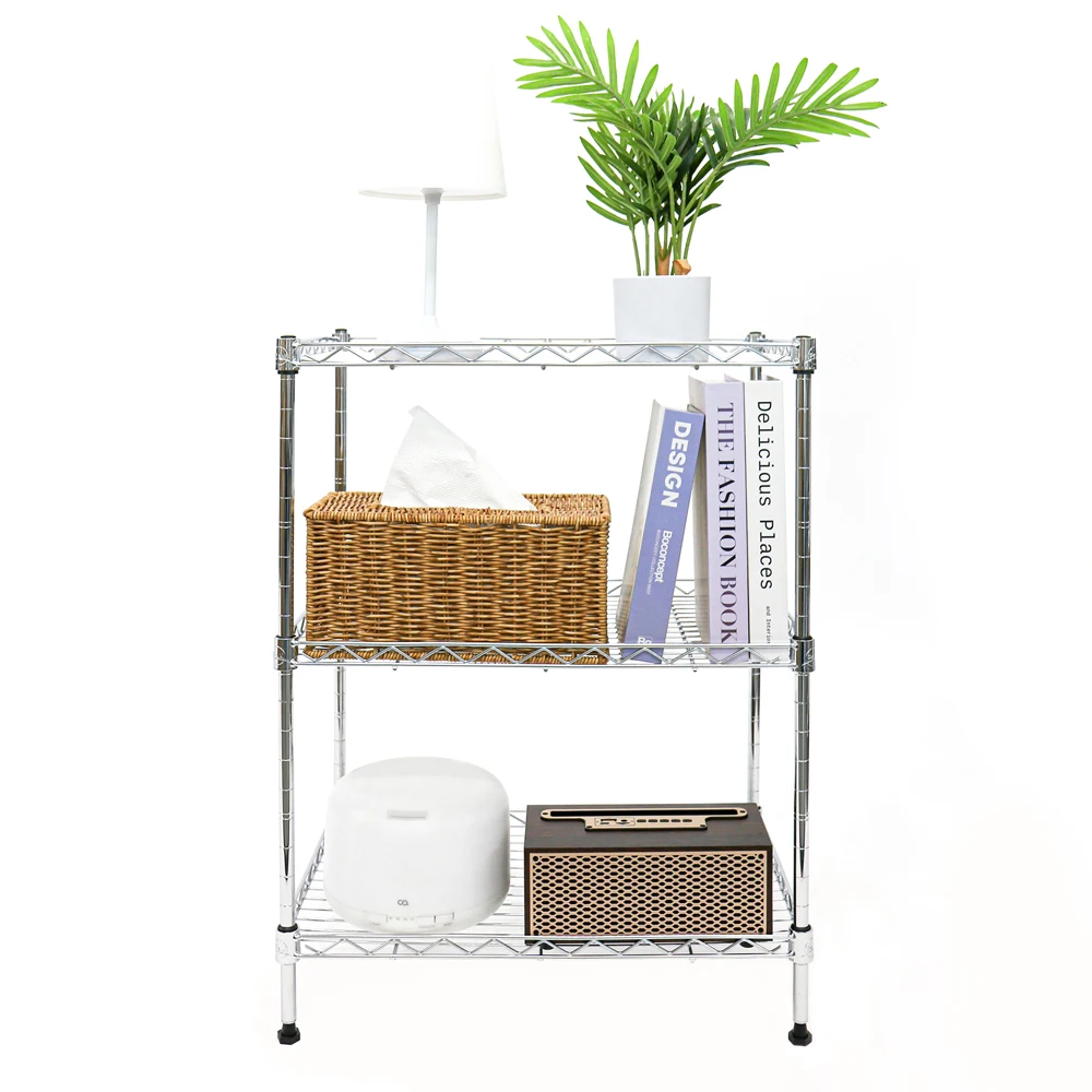 Pantrading EASY LIFE 450 Mini Metal Rack Rack shelf 3-layer Chrome