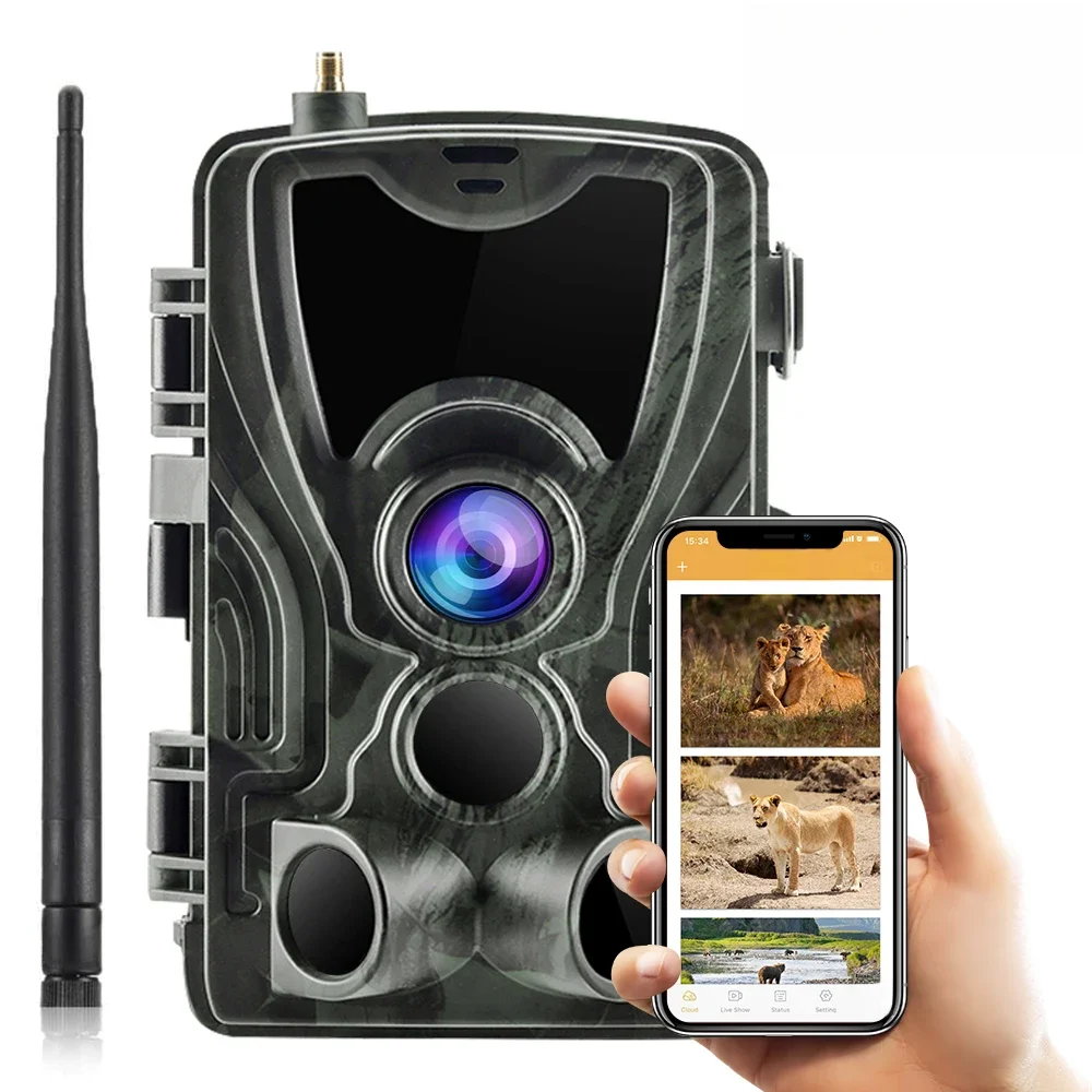 Kamera leśna 4G bezprzewodowa 4K 30MP HC801PRO - Transmisja na żywo, darmowa aplikacja, usługa chmurowa do monitoringu dzikiej przyrody, fotopułapka — 2