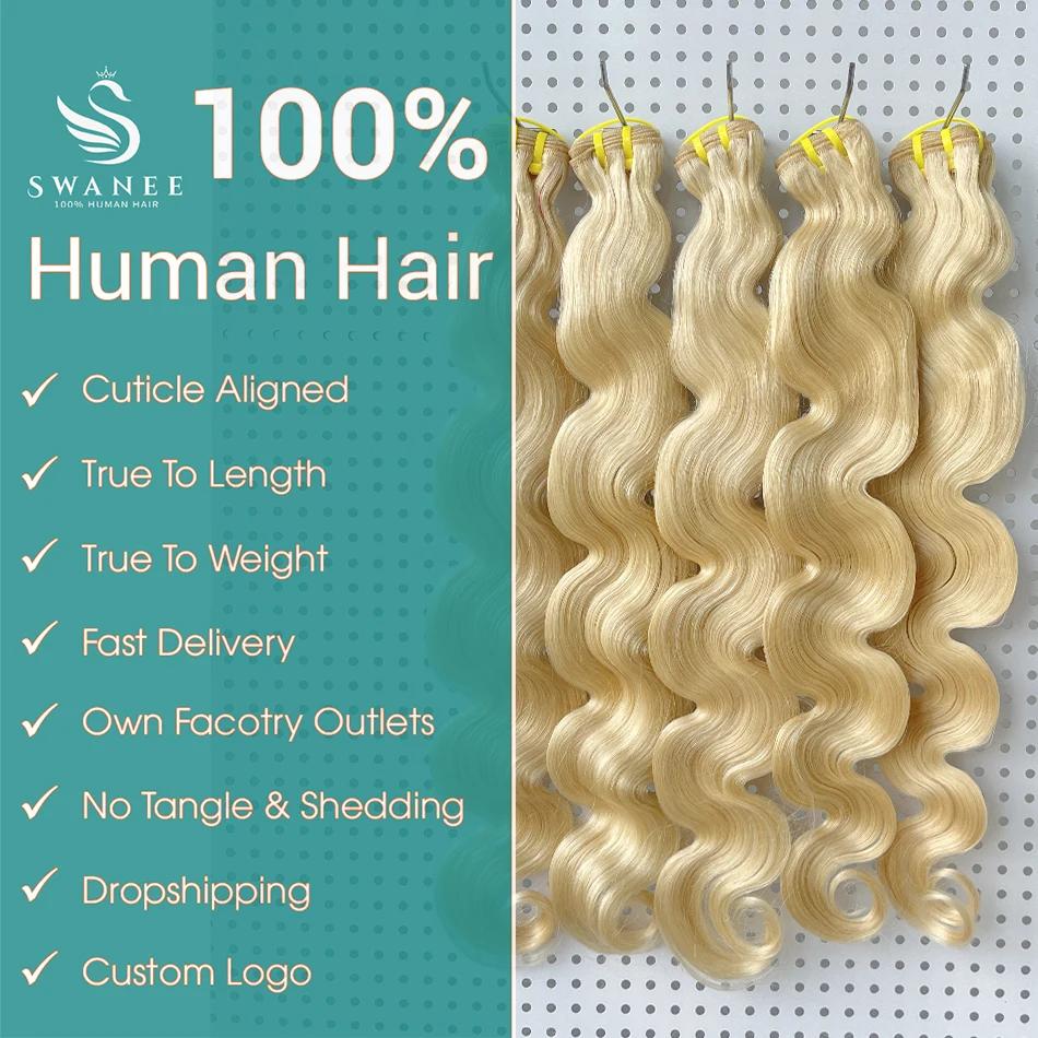 613 Blonde Bundles Body Wave 30 Inch Extensiones De Cabello Tissage Human Hair Bundles 613 Color