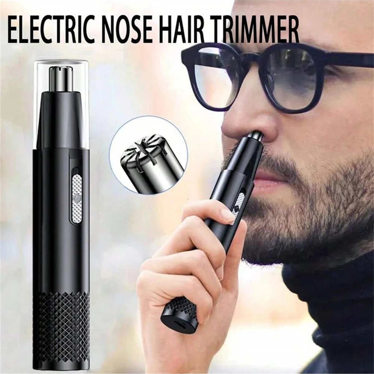 Men's Ear And Nose Trimmer Portable Nose Hair Trimmer - Painless Eyebrow And Facial Hair Removal Nose Trimmer