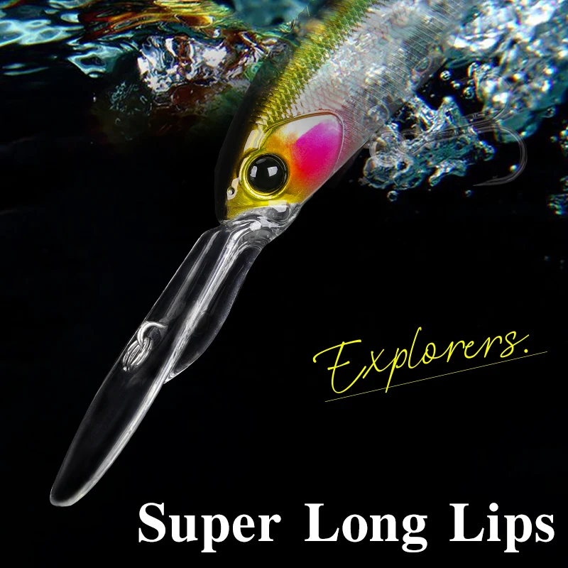 TSURINOYA 57mm 8.3g Suspend Minnow SHAD Fishing Lure EXPLORERS 57SP 2-4m Long Casting Artificial Hard Baits Bass Pike Jerkbait