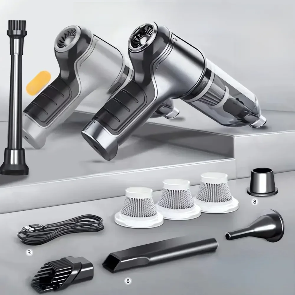 Bezprzewodowy odkurzacz samochodowy Mocny bezprzewodowy odkurzacz ssący Ręczny odkurzacz samochodowy Dom i samochód Podwójnego zastosowania MiniVacuum Cleaner Appliance — zdjęcie 2