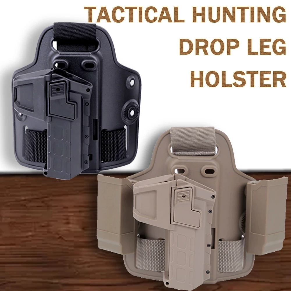 

Tactical Hunting Drop Leg Platform With Magazine for GLK17 G19 22 34 Thigh Holster Drop Leg Pistol Thigh Holster for Colt 1911