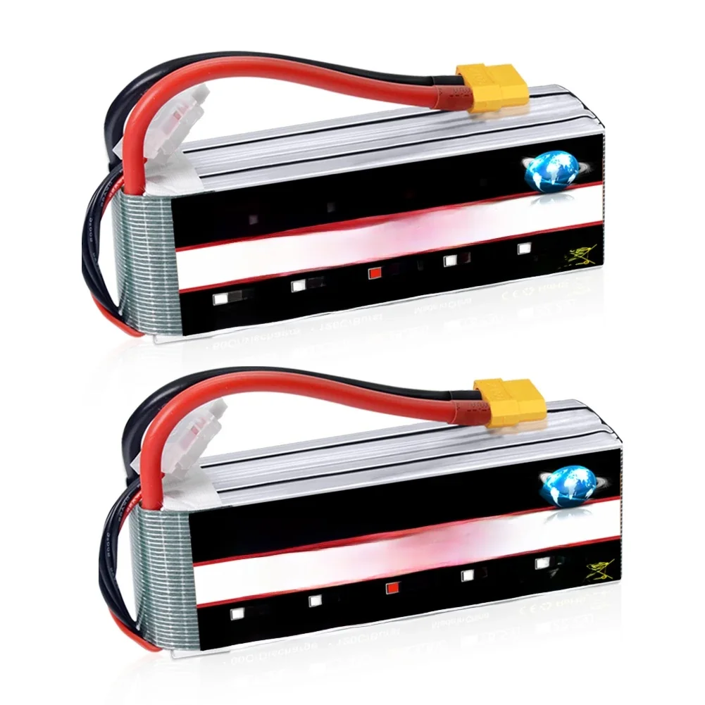 1/2pcs HRB 14.8V 4000mah RC Batterij 4S Lipo Batterij 60C Met XT60 connector voor RC Auto Vrachtwagen Monster RC Vliegtuig Drone Boot - afbeelding 2
