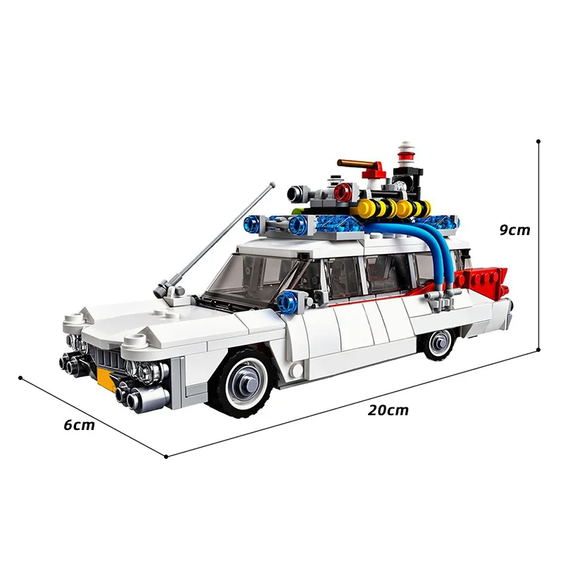 Movie Car Building Blocks DIY Toys MOC Compatible 21108 Ecto-1 Assembly Model For Kids Boys Girls Gifts