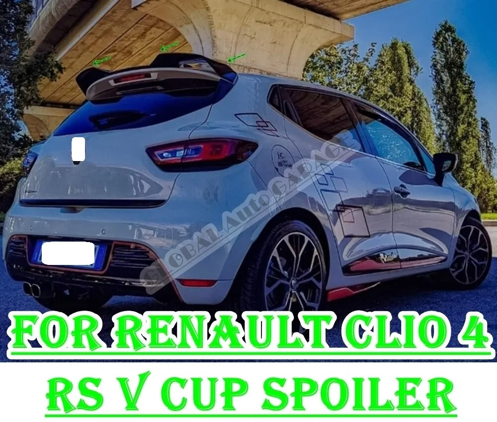 

Спойлер для Renault Clio 4 RS V, автомобильный аксессуар, универсальные спойлеры, автомобильная антенна на крышу, 2012, 2013, 2014, 2016, 2017, 2018, 2019