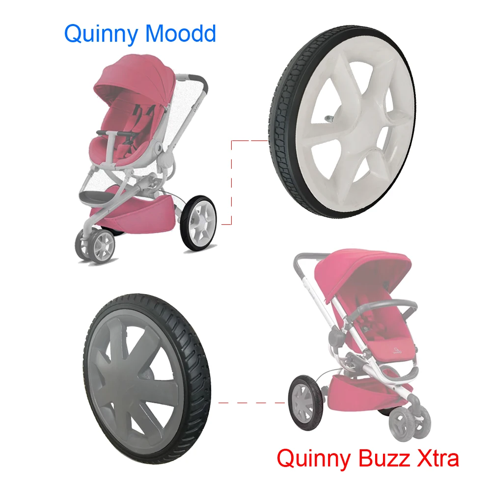 Custom Rear Tire Each For Quinny Moodd Or Buzz Xtra Back Wheel All Terrian Trye Cove With Tread DIY Baby Buggy Accessories