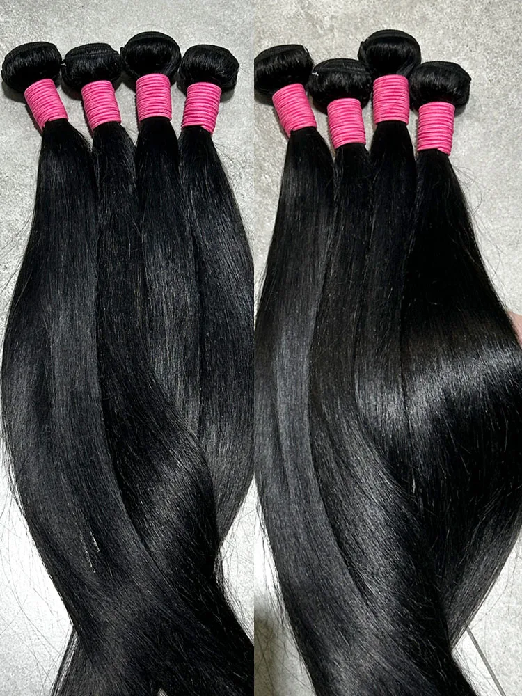 

14A 32 Inches Straight Human Hair Bundles 100% Human Hair Unprocessed Bundles Human Hair Extensions Brazilian Raw Hair Bundles