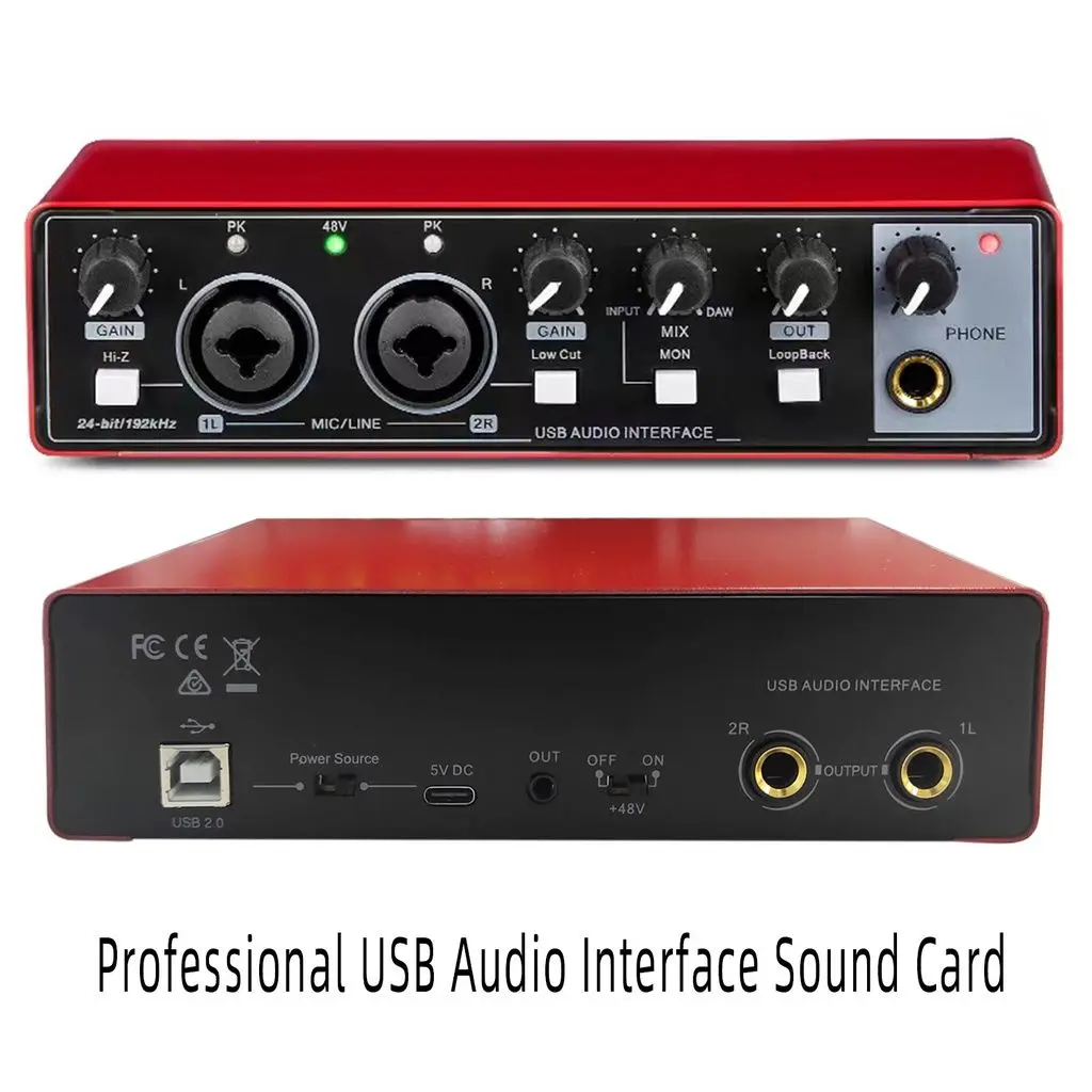 

NEW OFFER Brand New Professional Live Audio Interface Usb Sound Cards