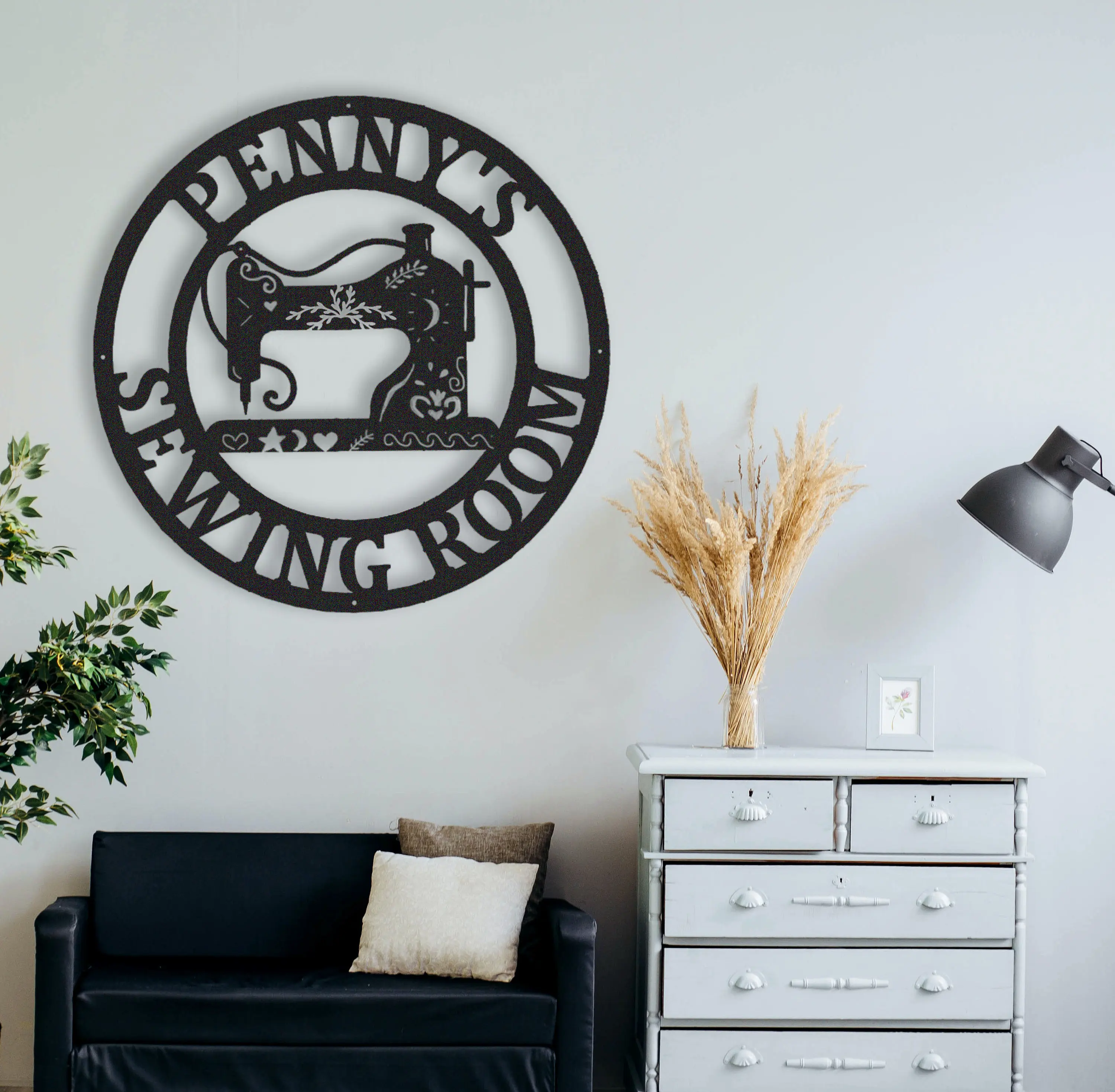 Personalized Sewing Metal Sign,Custom Quilting Sign For Sewing room Decor,gift for grandma,Sewing Machine Sign