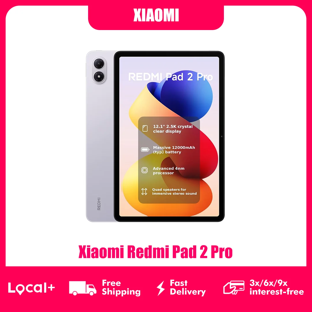 Xiaomi Redmi Pad 2 Pro 12,1" 2,5K-Display 6GB/128GB 8GB/256GB 12000mAh Akku Snapdragon 7s Gen 4, Android 13 Wi-Fi 6 Tablet