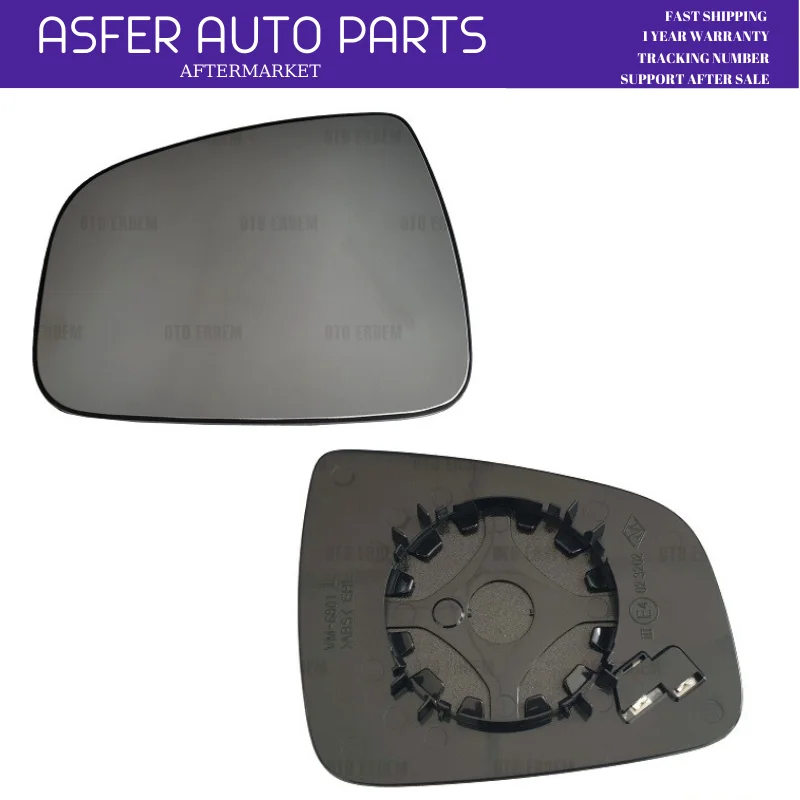 Exterior Side Mirror Glass Left For Renault Logan 2 Duster 1 Sandero Clio Symbol 2012 After High Quality Oem 963661279R