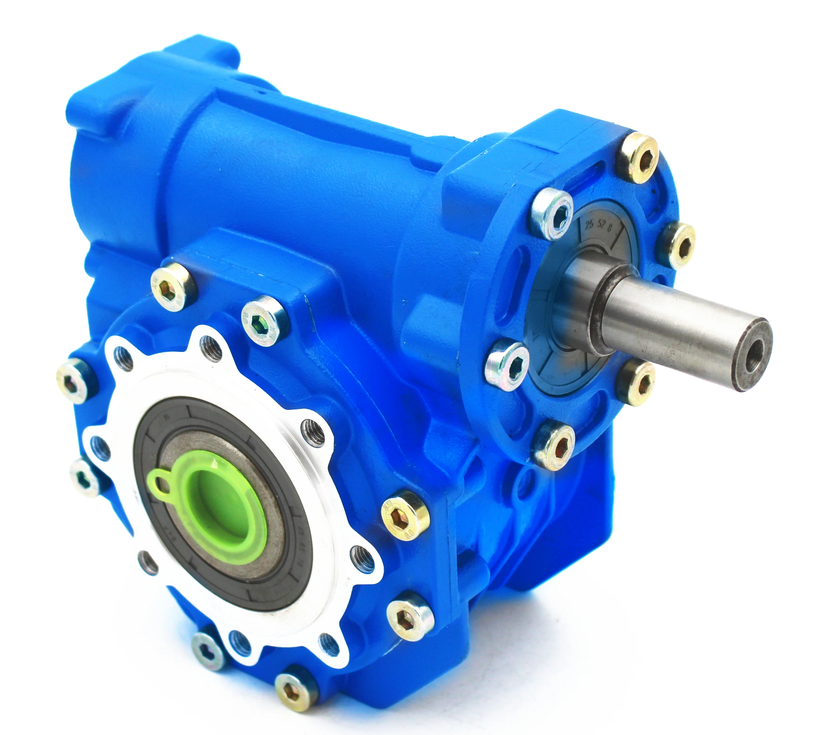 Worm Gearbox Speed Reducer  CYVF063-VS  Input 14/19/22/24mm Output 25mm Ratio 5:1/100:1 Worm Gear Tin Bronze +Free Maintenance